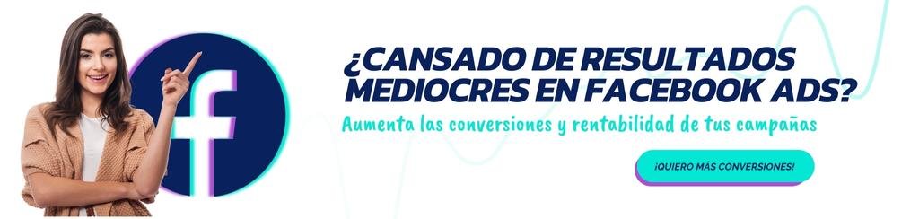 Una mujer señala un logotipo de Facebook con las palabras "anuncios en Facebook" can canado resultados médicos en ad.